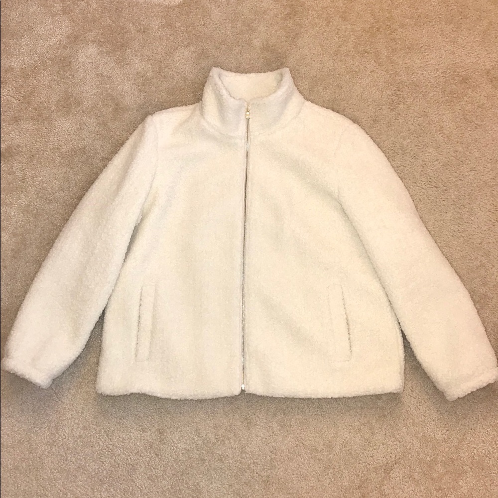LOFT Fleece Funnel Neck Coat